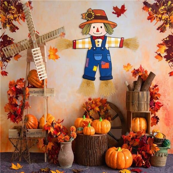 Fall Scarecrow Garden Flag Outdoor Decorations for Outside Double-Sided - Picture 6 of 8